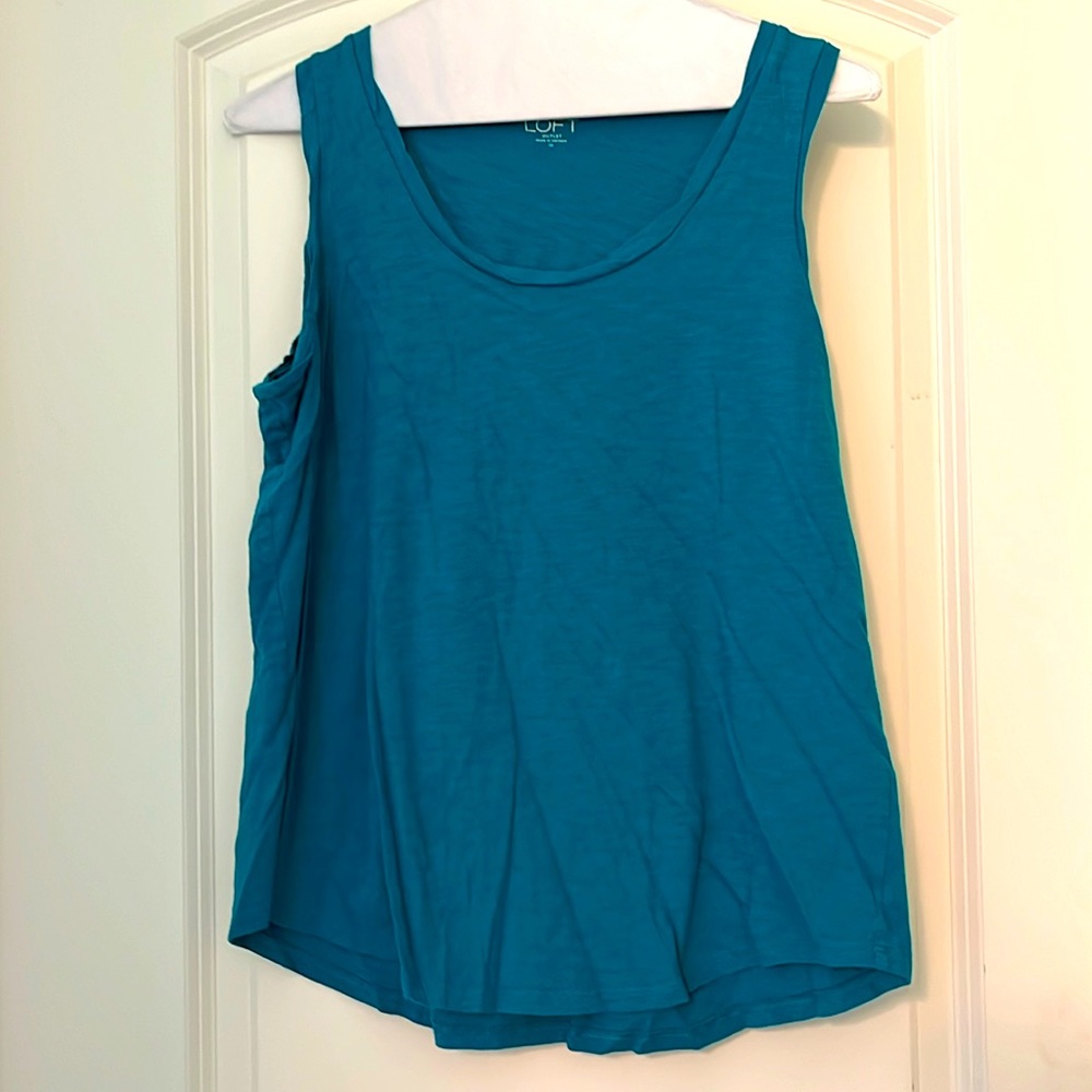 Medium teal blue Loft Outlet tank